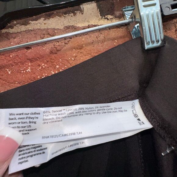 Eileen Fisher $218 Womens washable Flex Ponte Lantern Pants brown XL NEW - Picture 8 of 13